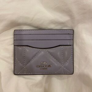 Coach Lavender Card Holder with ID Window